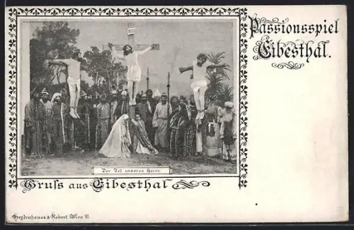 AK Eibesthal, Szene aus den Passionsspielen, Der Tod unseres Herrn