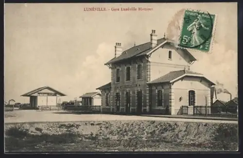 AK Lunéville, Gare Lunéville Blamont