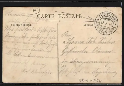 AK Luneville, La gare de Chemin de fer, Bahnhof