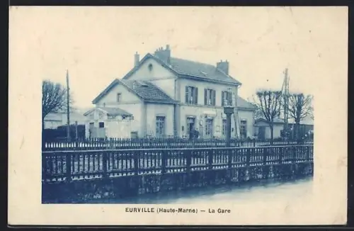 AK Eurville /Haute-Marne, La Gare