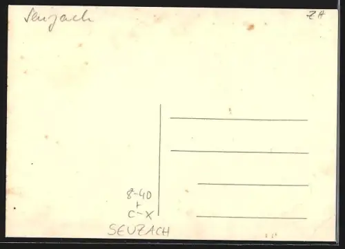 Foto-AK Seuzach, Bauarbeiter beim Strassenbau