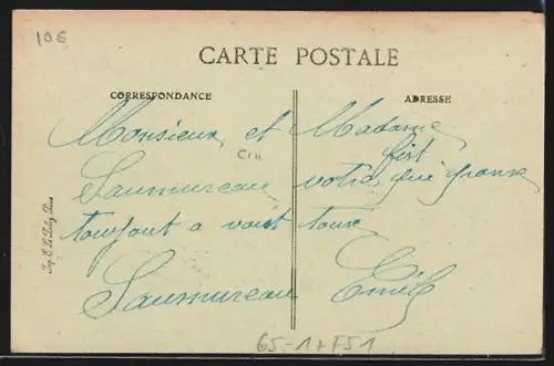 AK Fismes, La Gare mit Anwohnern