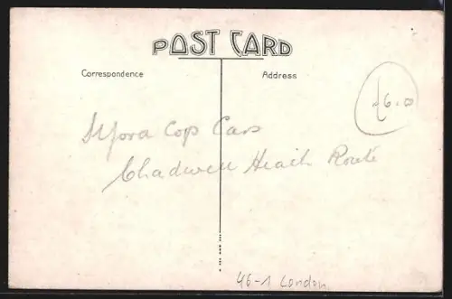 AK London, Ilford, The Broadway with tramway, Strassenbahn