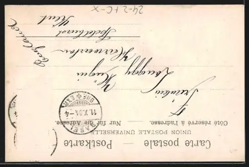 AK Basel, Brand des Stadt-Theaters am 7.10.1904