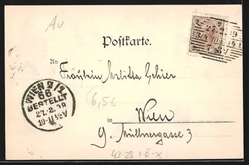 AK Wien, Partie im Volksgarten