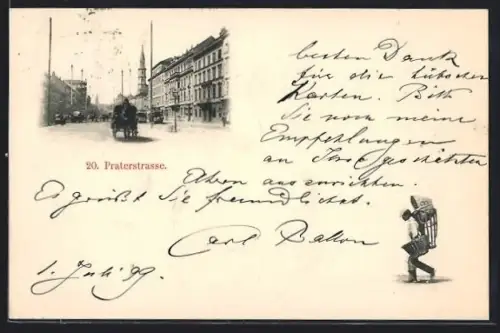 AK Wien, Blick in die Praterstrasse