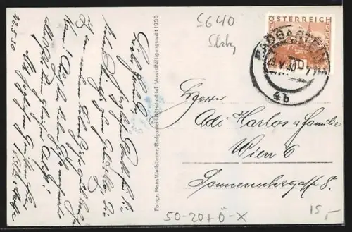 AK Bad Gastein, Silberfuchsfarm Kötschachtal