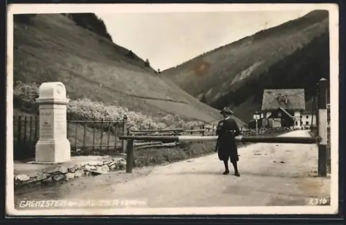 AK Brennergrenze mit Zöllner