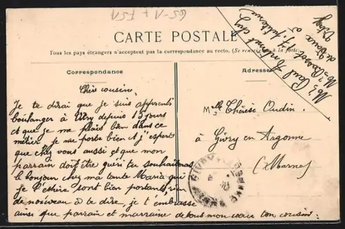 AK Vitry-le-Francois, La Gare, côté intérieur, Bahnhof