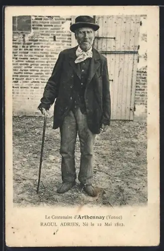 AK Arthonnay /Yonne, Le Centenaire Raoul Adrien, né 1812