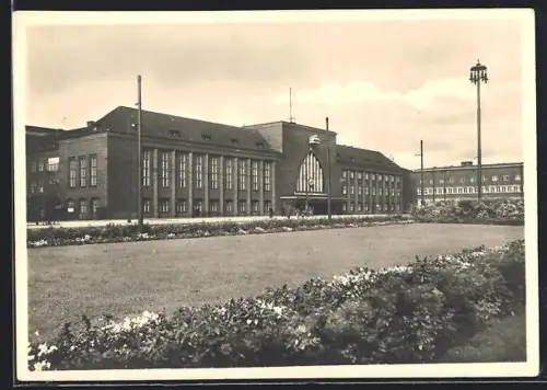 AK Königsberg, Ansicht vom Hauptbahnhof
