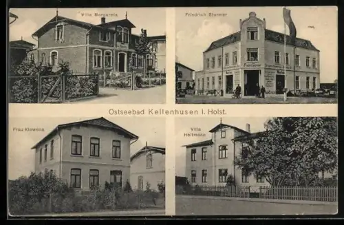 AK Kellenhusen / Holstein, Hotel-Pension Villa Margareta, Hotel-Pension Villa Heitmann, Hotel-Pension Frau Kiewena