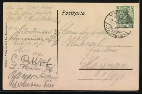 AK Freudenberg /Siegen, Pfarrhaus, Katholische Kirche, Schule und Altes Missionshaus