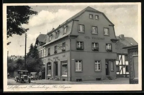 AK Freudenberg /Siegen, Hotel Stahlschmidt, Bes. Ww. Kraus