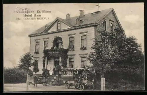 AK Freudenberg /Siegen, Hotel Haas, Inh. Hermann Heikaus