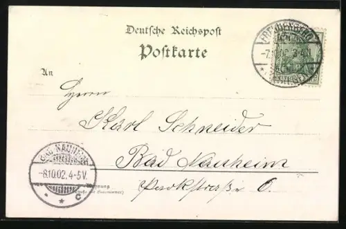 Lithographie Freudenberg / Siegen, Gasthof zum Bahnhof, Inh. Robert Siebel, Totalansicht