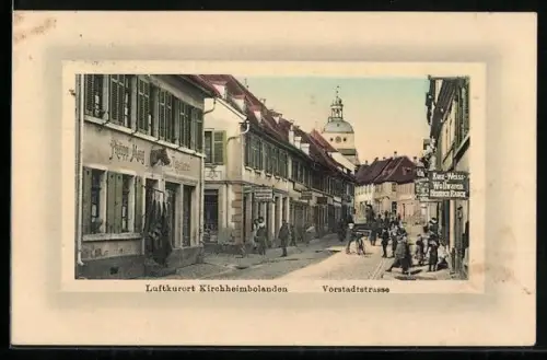 AK Kirchheimbolanden, Philipp Mang Tapezierer in der Vorstadtstrasse