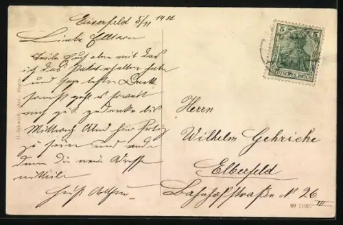 AK Eiserfeld, Gasthaus von Emil Bauer, Gesamtansicht mit Fabrik