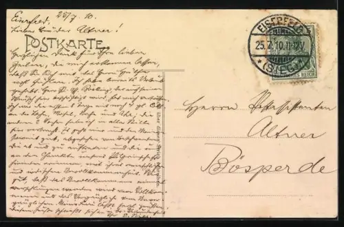 AK Eiserfeld /Sieg, Kaiserliches Postamt mit Strasse aus der Vogelschau