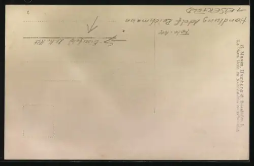 Foto-AK Eiserfeld, Handlung Adolf Reichmann, Drei Personen vor dem Geschäft