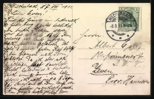 AK Hilchenbach, Hotel von Phil. Müller, Teilansicht