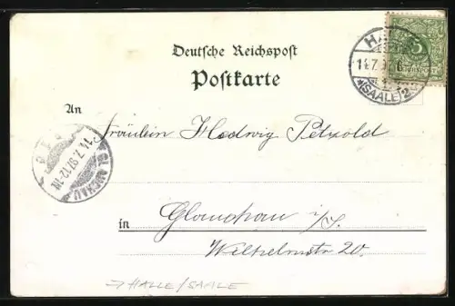 Lithographie Haide, Leistners Gasthaus Waldhaus, Knusperhäuschen, Kinderspielplatz