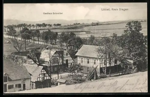 AK Lützel / Siegen, Gasthaus Schneider