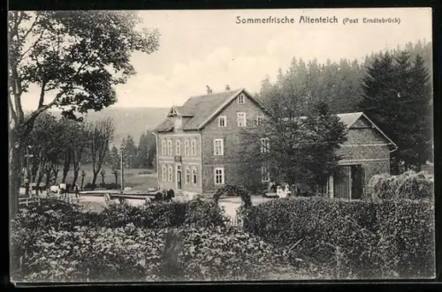 AK Erndtebrück, Sommerfrische Altenteich im Sommer