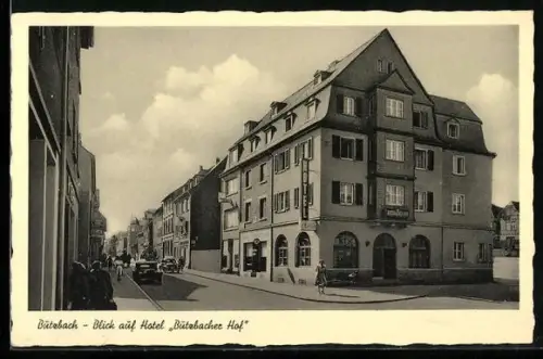 AK Butzbach, Blick zum Hotel Butzbacher Hof