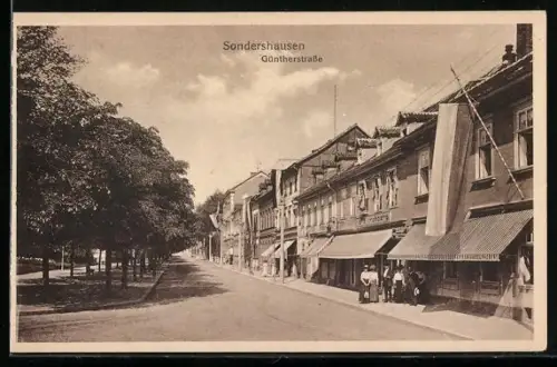AK Sondershausen / Thüringen, Häuser an der Güntherstrasse