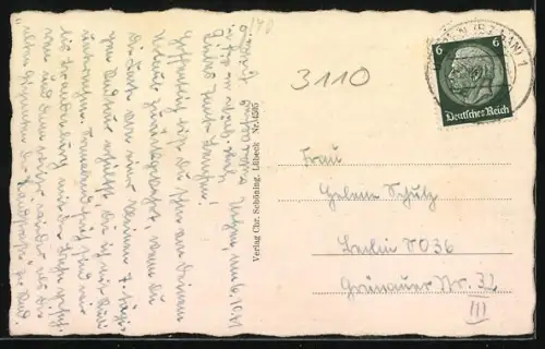 AK Uelzen, Häuser an der Strasse