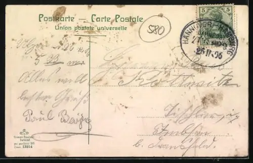 AK Uelzen, Blick in die Schillerstrasse