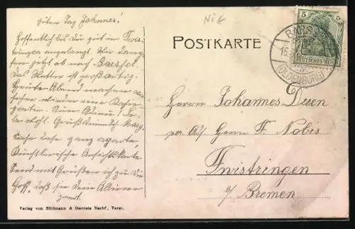 AK Augustfehn, Struss` Gasthof, Stahlwerk, Wilhelm Orth`s Geschäftshaus, Eisenhütte und Poststrasse