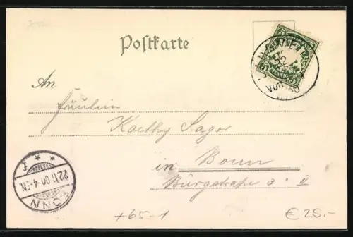 AK Langmeil, Blick zum Bahnhof