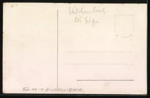 Foto-AK Hilchenbach, Strassenpartie mit Festumzug