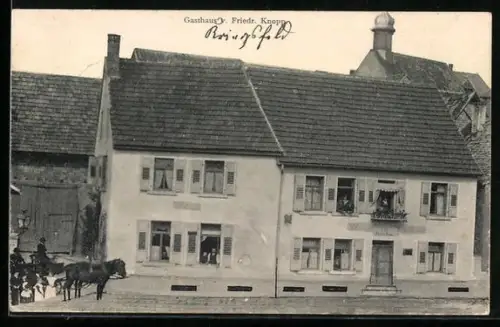 AK Kriegsfeld, Aussenansicht des Gasthauses von Friedr. Knopp