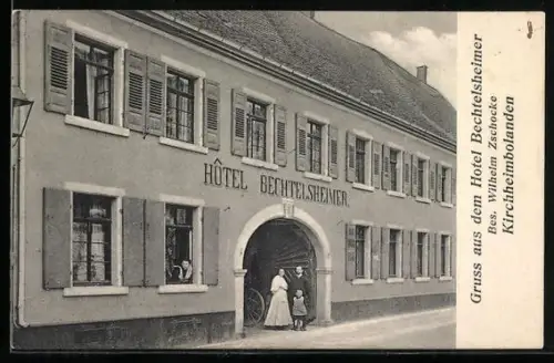 AK Kirchheimbolanden, Hotel Bechtelsheimer, Bes. Wilhelm Zschocke, Aussenansicht