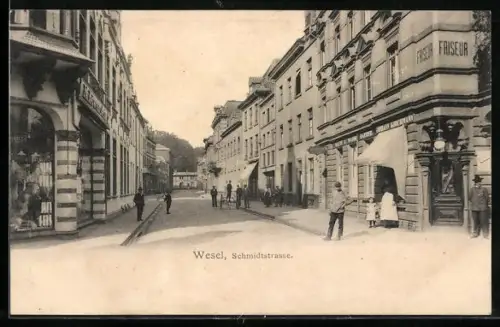 AK Wesel / Rhein, Friseur in der Schmidtstrasse