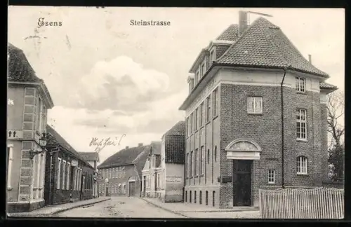 AK Esens, Blick in die Steinstrasse