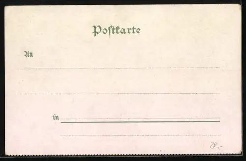 Lithographie Elberfeld, Brausenwerther Platz und Gasthof Clevischer Hof, Inh. Hugo Feldermann