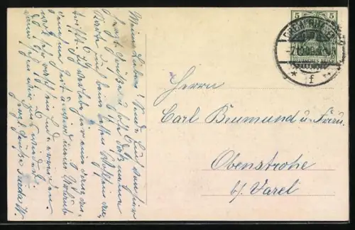 AK Bremerhaven, Kaiserstrasse mit Jahndenkmal