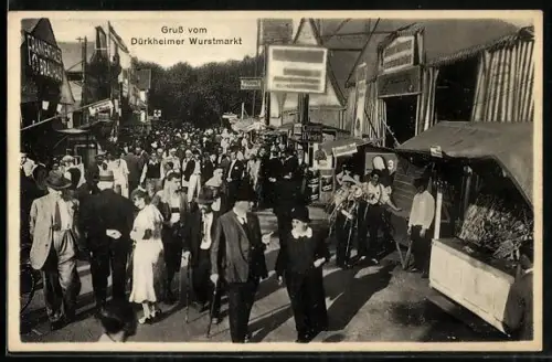 AK Dürkheim, Buntes Treiben auf dem Dürkheimer Wurstmarkt