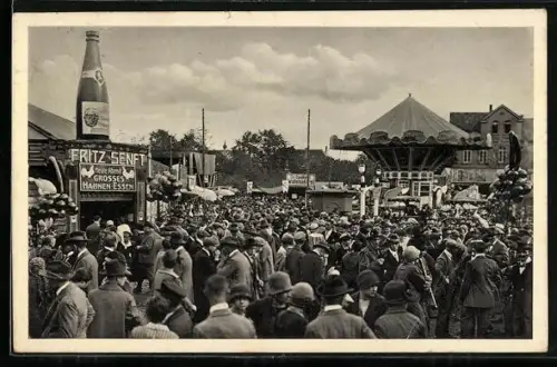 AK Bad Dürkheim, Wurstmarkt, Fritz Senft auf dem Festplatz