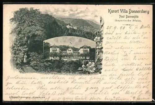 AK Dannenfels / Bayrische Pfalz, Kurhotel Villa Donnersberg