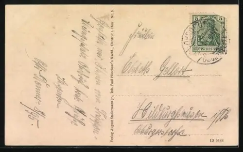 AK Ohrdruf, Truppenübungsplatz für das Xl. Armeekorps, Soldaten beim Marschieren