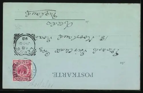 Mondschein-AK Bad Schwalbach, Teilansicht des Ortes mit Umgebung