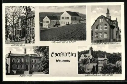 AK Eiserfeld /Sieg, Verschiedene Schulen und katholische Kirche
