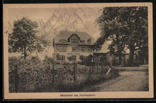 AK Hartenstein / Erzgeb., Gasthaus zur Meisterei