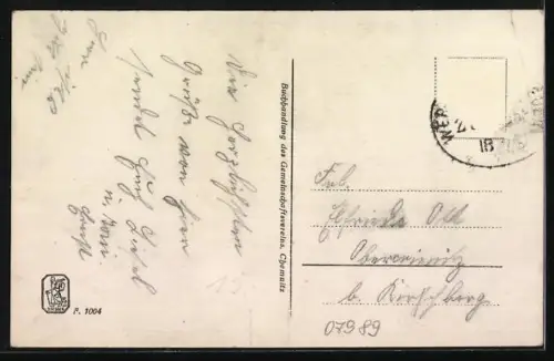 AK Teichwolframsdorf, Erholungsheim aus der Vogelschau