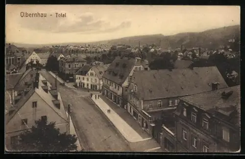 AK Olbernhau, Blick auf eine Strasse